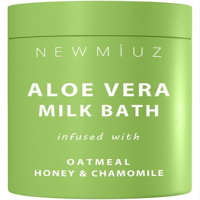 Creamy Oats Milk Bath Soak Hydrate Moisturize Soften Skin Aloe Vera Honey Chamomile Luxury Spa Bath Salt Christmas Birthday Relaxation Gift for Women