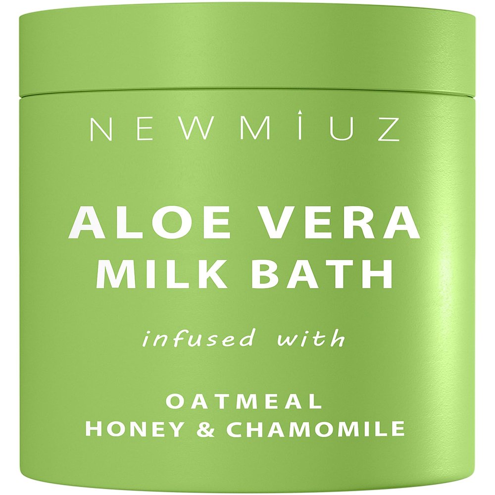 Creamy Oats Milk Bath Soak Hydrate Moisturize Soften Skin Aloe Vera Honey Chamomile Luxury Spa Bath Salt Christmas Birthday Relaxation Gift for Women