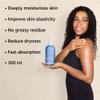 New Miuz Collagen InShower Body Conditioner Natural Post Shower Care Moisturizer for Body Legs Nourishing Bath Oil Oatmeal Honey Vanilla Self care Spa Gift view 2