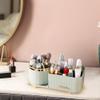 360 Rotating Makeup Organizer for Vanity with Brush Holder and Drawer, Cosmetic Display Case, Makeup Organizer for Skincare, Perfume, Lotions, Lipsticks Countertop Organizer (Light Green) view 4