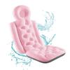 Bath Pillow, Bathtub Cushion Full Body Bath Pillow Bath Pillows for Tub, for Women Men,with Head, Neck, Shoulder and Back Suction Cups Support Not Easy to Slide,Pink view 1