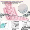 Bath Pillow, Bathtub Cushion Full Body Bath Pillow Bath Pillows for Tub, for Women Men,with Head, Neck, Shoulder and Back Suction Cups Support Not Easy to Slide,Pink view 4