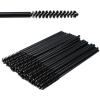 Mini Disposable Skinny Mascara Wands 50pcs Micro Eyelash Brush Small Makeup Brush Applicators Eyebrow Spoolies (Skinny-P-Black-50) view 1