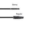 Mini Disposable Skinny Mascara Wands 50pcs Micro Eyelash Brush Small Makeup Brush Applicators Eyebrow Spoolies (Skinny-P-Black-50) view 2