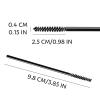 Mini Disposable Skinny Mascara Wands 50pcs Micro Eyelash Brush Small Makeup Brush Applicators Eyebrow Spoolies (Skinny-P-Black-50) view 3