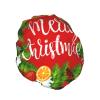 Merry Christmas Shower Caps Reusable Bath Cap Double Layers Waterproof Shower Cap for Women Long Hair view 2