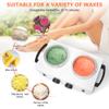 Professional Wax Warmer Double Pot Waxing Kit Heater Machine for Painless Hair Removal, with Adjustable Temperature Set, 50pcs Sticks, 20pcs Protective Collars view 2