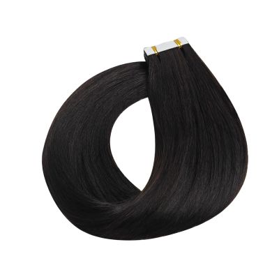 Tape in Hair Extensions Tape in Hair Extensions Human Hair Remy Hair Seamless Skin Weft Pu Tape ins Human Hair Extensions Color 1B Off Black Glue in Hair Extensions Hair Extensions ( Size : 20 pcs , C
