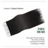 Tape in Hair Extensions Tape in Hair Extensions Human Hair Remy Hair Seamless Skin Weft Pu Tape ins Human Hair Extensions Color 1B Off Black Glue in Hair Extensions Hair Extensions ( Size : 20 pcs , C view 3