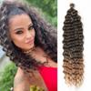 22Inch 28Inch Synthetic Long Deep Wave Twist Crochet Hair Pink Braiding Hair Curly Wave Extensions For Women view 2