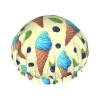 Juiimr Ice Cream Shower Caps Reusable Bath Cap Double Layers Waterproof Shower Cap for Women Long Hair view 1