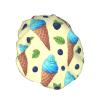 Juiimr Ice Cream Shower Caps Reusable Bath Cap Double Layers Waterproof Shower Cap for Women Long Hair view 2