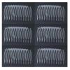 Ruwado 6 Pcs 12 Teeth Hair Side Combs 6.8 x 3.8 cm Tortoise French Twist Hair Barrettes Accessories for Women Girls Fine Thin Thick Long Hair Wedding Bridal Parties (Clear) view 1