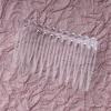 Ruwado 6 Pcs 12 Teeth Hair Side Combs 6.8 x 3.8 cm Tortoise French Twist Hair Barrettes Accessories for Women Girls Fine Thin Thick Long Hair Wedding Bridal Parties (Clear) view 4