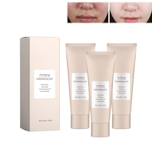 Bonseor Purifying Exfoliating Gel -,Cream, Face and Body Exfoliating Scrub Gel for All Skin (3 PCS)