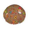 Thanksgiving Turkey Maple and Pumpkin Shower Caps Reusable Bath Cap Double Layers Waterproof Shower Cap for Women Long Hair view 1