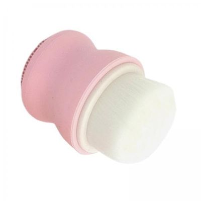 Almencla 3xManual Face Washing Brush Soft and Exfoliating Silicone Pad Pink, Pink, 3