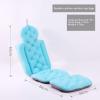 Bath Pillow, Bathtub Cushion Full Body Bath Pillow Bath Pillows for Tub, for Women Men,with Head, Neck, Shoulder and Back Suction Cups Support Not Easy to Slide,Lengthening Blue view 3