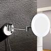 RomildaYuan Makeup Mirror Hotel Wall Mounted Bright Lighted Makeup Mirrors with LED Light and Magnification Chrome Polished Plug in, High-End view 2
