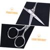 NinthAvenue Basics 3pcs Eyebrow Scissors Small Scissors Eyebrow Eyelash Scissors Eyebrow Trimming Scissors Portable Scissor Brow Scissors Tool Brow Trimmer Hair Pointed Scissors Stainless Steel view 3