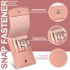 FANDAMEI Eyebrow Kit with Leather Case - Eyebrow Scissors, Tweezers, Razor, Brush for Women & Men - Facial Hair & Ingrown Hair Removal view 2