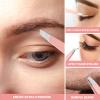 FANDAMEI Eyebrow Kit with Leather Case - Eyebrow Scissors, Tweezers, Razor, Brush for Women & Men - Facial Hair & Ingrown Hair Removal view 4