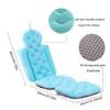 Bath Pillows with Full Body Bath Cushion,Full Body Bath Pillow for Bathtub, Adult Bath Tub Pillow for Tub Neck and Back Support Ergonomic Not Easy to Slide,Blue view 2