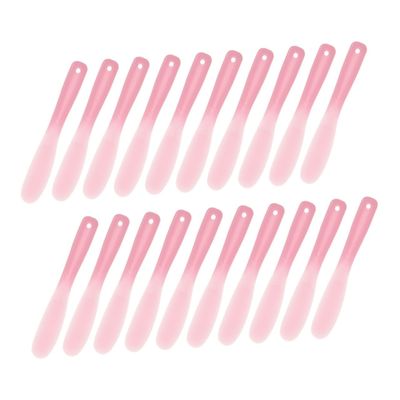 IWOWHERO 20pcs Reusable Makeup Spatulas for Face Cream and Mask Application Skin-friendly Cosmetic Spoons for Home and Salon Use Easy Control and Waste Reduction