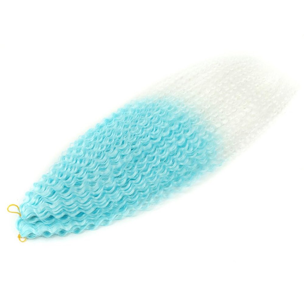 Curly Hair Water Wave Twist Crochet Hair Ombre Blonde Pink 30Inch Synthetic Braid Hair Deep Wave Braiding Hair Extension