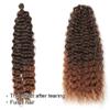 22Inch Twist Crochet Hair Natural Synthetic Braids Hair Ombre Crochet Braiding Hair Extensions view 4