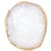XJKLBYQ Makeup Mixing Palette,Colorful Resin Painting Gel Palette Nail Art Polish Agate Mix Stirring Plate DIY White view 1