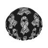 Carcinoid Cancer Awareness Month Shower Caps Reusable Bath Cap Double Layers Waterproof Shower Cap for Women Long Hair view 1