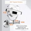 Makeup Mirror 8" Wall Mounted Makeup Mirror with Lights LED 5X Wall Makeup Vanity Mirror Double Sided, Touch Button and Adjustable Light, Shaving Makeup in Bedroom or Bathroom USB RechargeBlack ( Colo view 3
