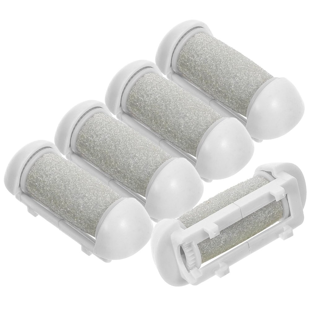 Baluue 5pcs Electric Foot File Roller Replacement Pedicure Tools for Smooth Feet Care Easy to Install
