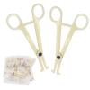 WZPB Piercing Clamps - 25pcs Disposable Piercing Clamps Body Piercing Forceps Professional Septum Forceps Clamps, Plastic Piercing Clamps Set for Ear Nose Lip Belly Piercing Supplies view 1