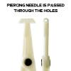 WZPB Piercing Clamps - 25pcs Disposable Piercing Clamps Body Piercing Forceps Professional Septum Forceps Clamps, Plastic Piercing Clamps Set for Ear Nose Lip Belly Piercing Supplies view 4
