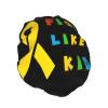 Childhood Cancer Awareness Month Shower Caps Reusable Bath Cap Double Layers Waterproof Shower Cap for Women Long Hair view 2