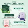 Vennco Hard Wax Beads Kit for Hair Removal, 36 Pieces Wax Beads for Full Body, Face, and Brazilian Bikini, Aloe, Lavender, Cherry Blossom - Includes Pre and Post Wax Oils view 3