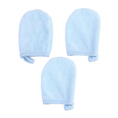 Mikinona 3pcs Soft Facial Cleaning Gloves Makeup Removal Powder Puff Thickened Reusable Pads for Effortless Makeup Removal