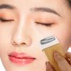 Baluue Portable Jade Roller for Face Massage Natural and Jade Face Massaging Tool for Relaxation and Improved Skin Elasticity Compact for Travel Use view 3