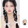 20inch Double Braided Ponytail for Woman for Hair Loss (Light brown,2PS Blue) view 2
