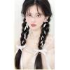 20inch Double Braided Ponytail for Woman for Hair Loss (Light brown,2PS Blue) view 3