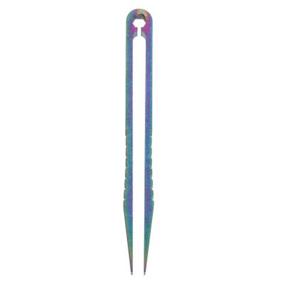 WHAMVOX 1pc Mini Titanium Alloy Tweezers Lightweight Outdoor Tool for Removal Cnc Machined Resistant Portable Design for Hiking and Camping Activities