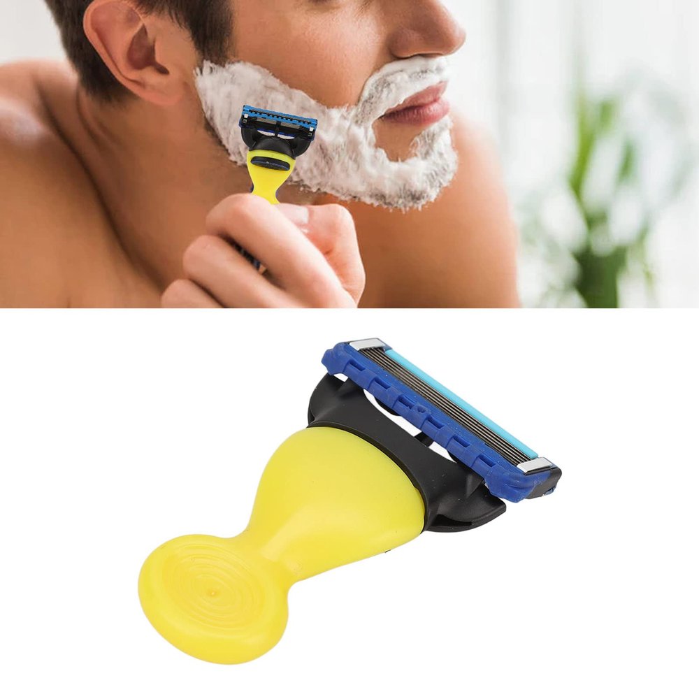 Five-Layer Hair Removal Kit,Fashionable Manual Shaving Hair Trimmer for Men and Women,Safety Washable Hair Remover Tool for Underarms (Yellow,Blue) (Yellow)