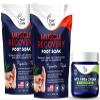 Muscle Relief Foot Soak with Epsom Salts - All Natural Salts for Post Workout Recovery - Softens Calluses - Soothes Sore & Tired Feet & Tea Tree Oil Foot Cream - Moisturizing Athletes Foot Care view 1