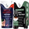 Muscle Relief Foot Soak with Epsom Salts - All Natural Salts for Post Workout Recovery Toenail Repair Solution Softens Calluses - Soothes Sore & Tired Feet, Foot Odor Scent, Spa Pedicure Made in USA view 1