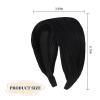 ACO-UINT Black Wide Headband for Women, Boho Headbands Thick Headbands with Teeth, Large Head Bands for Women's Hair Turban Hairbands Hair Accessories for Women view 2