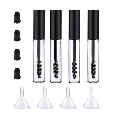 Empty Mascara Tube Eyelash Serum Bottles Eyelash Wand Container Cream Bottle Eyelash Vials Containers Eyebrow Brush Tube Funnel