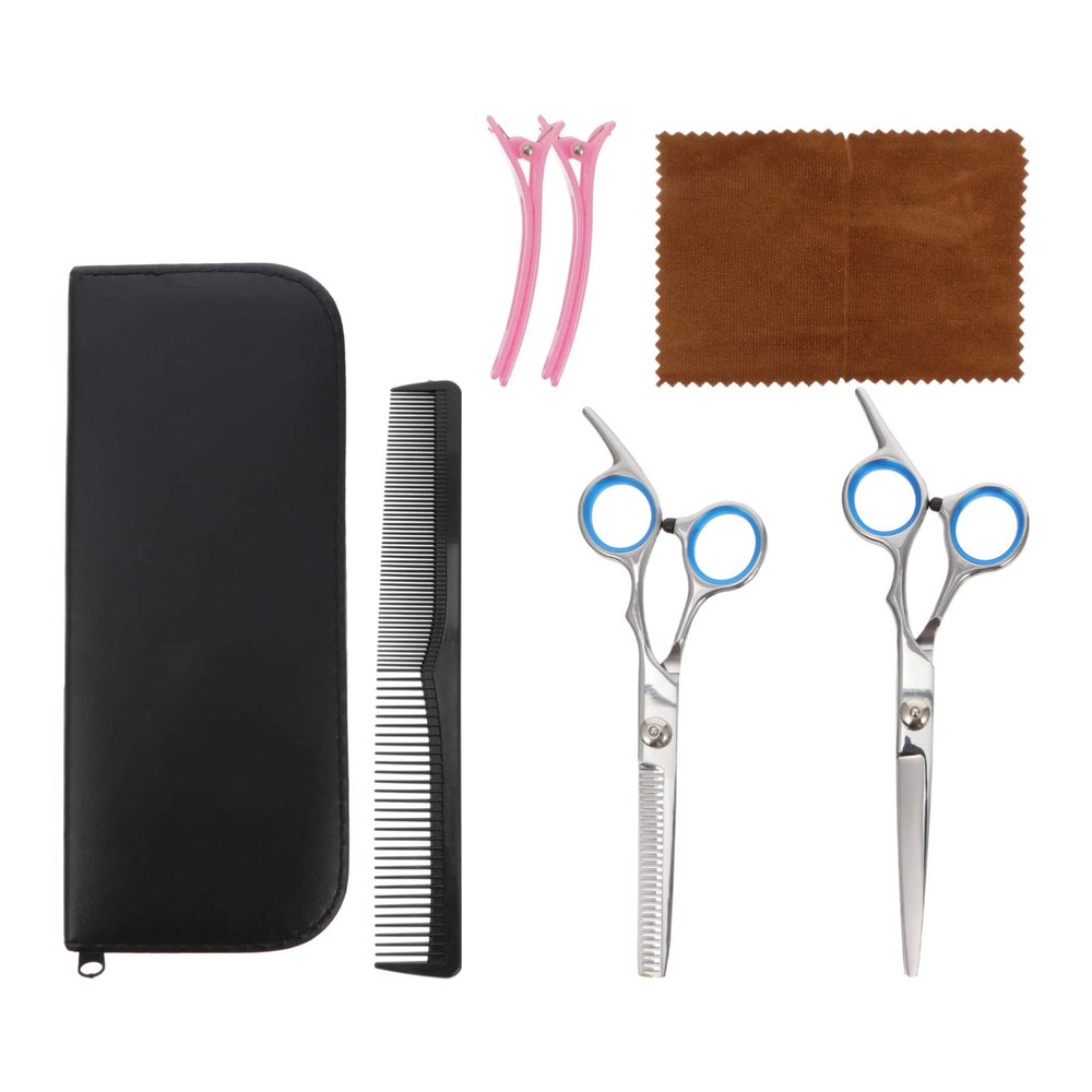 Barber tools7pcs Set Hair Cutting Set Hair Hairdressing Supplies Kit Salon Worker Supplies Kit Hairdressers Trimming Kit