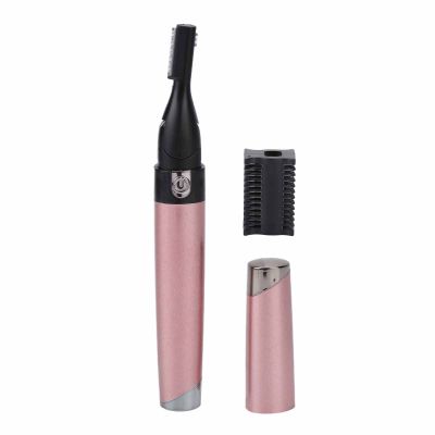 Electric Eyebrow Trimmer Electric Eyebrow Trimmer Face Shaver Epilator Portable Eyebrow Trimmer(Pink)